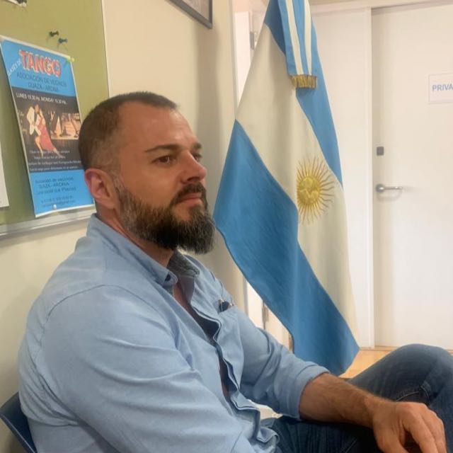 Matías, promotor de Mercado Circular, en la Finca Thanaima